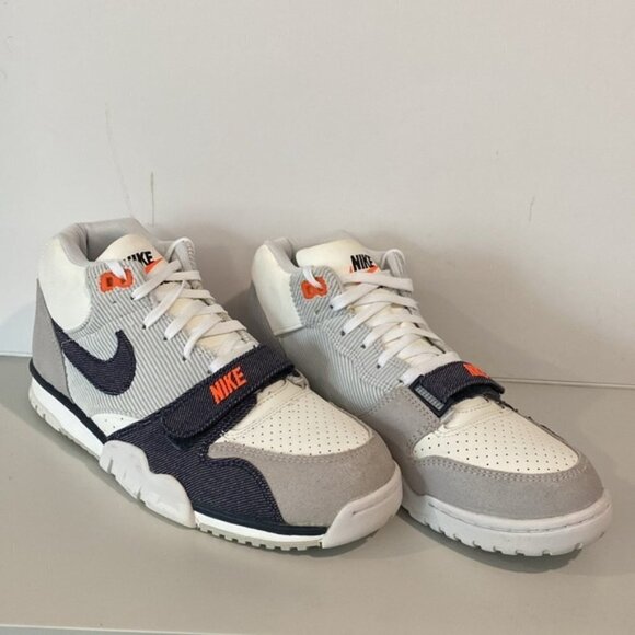 Nike Air Trainer 1 Mid Denim White Dark Obsidian Sz 9.5 - Picture 3 of 14